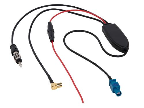 Adaptateurs Antenne Separateur antenne AM FM DAB+ Fakra-m->DIN-m- SMB-f-