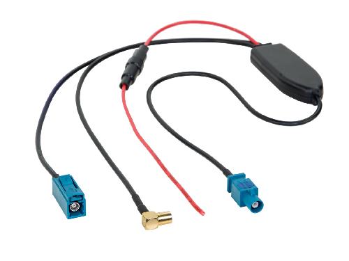 Adaptateurs Antenne Separateur antenne AM FM DAB+ Fakra-m- > Fakra-f- SMB-f-