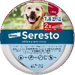 SERESTO  Chien Collier Anti-Puces et Anti-Tiques +8kg 2 unités