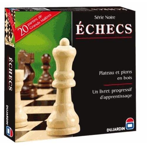 Jeu De Societe - Jeu De Plateau SERIE NOIRE ECHECS PLATEAU - Jeu de plateau - DUJARDIN - Affrontez-vous sur l'échiquier dans ce jeu de stratégie intemporel !