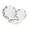 Service Complet - Service De Table Service 18 pieces BAROQUE Noir forme aile