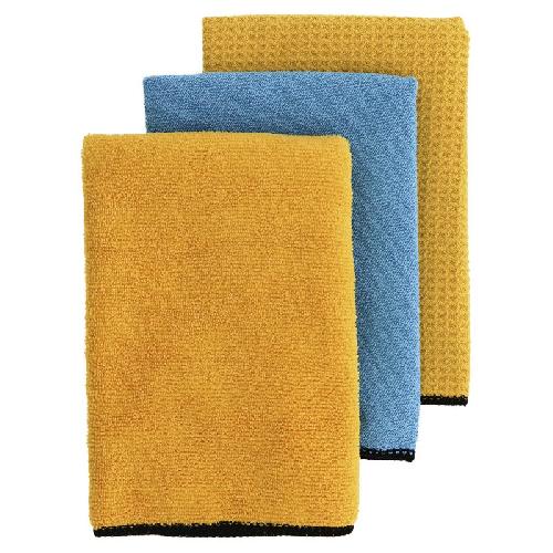 Eponge - Peau De Chamois - Microfibre - Chiffon Serviette De Finition Detailing Billionaire 3pcs