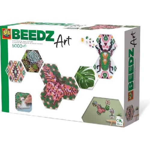 Jeu De Perle A Repasser - Jeu De Perle A Fixer SES CREATIVE - Beedz Art - Hex tiles botanique