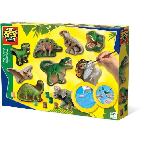 Kit Modelage SES CREATIVE - Moulage et peinture - Le monde des dinosaures