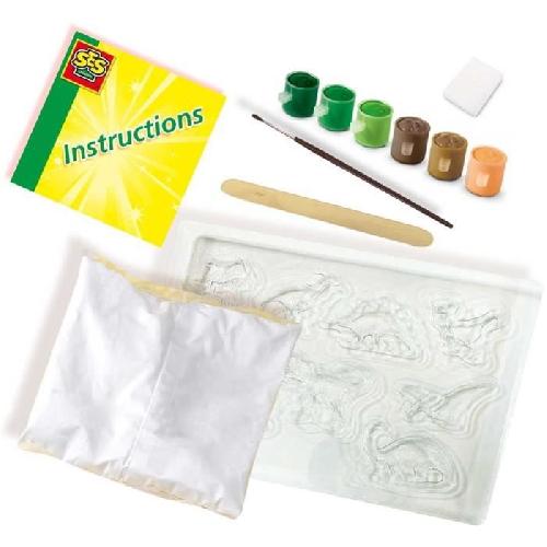 Kit Modelage SES CREATIVE - Moulage et peinture - Le monde des dinosaures