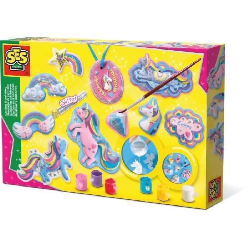 SES CREATIVE - Moulage et peinture Licornes - Kit créatif pour enfants de plus de 5 ans
