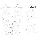 Set Adhesifs -ELEMENT STARS- Blanc - Car Deco