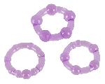 Anneaux et cockrings Set cockrings Get Hard - Lila