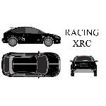 Set complet Adhesifs -RACING XRC- Blanc - Taille S - Car Deco
