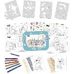 Jeu De Coloriage - Dessin - Pochoir Set créatif - EDUCA - Décoration et modelage des personnages Bluey - 3 activités des 3 ans