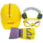 Set d'accessoires de bricolage Bosch avec casque. 4 pieces - KLEIN - 8537