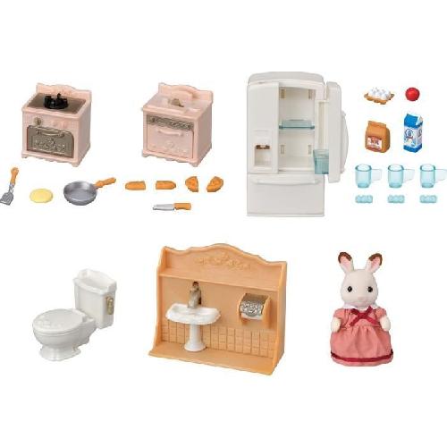 Figurine Miniature - Personnage Miniature Set d'ameublement cosy cottage et maman - SYLVANIAN FAMILIES - 5449 - Mixte - A partir de 3 ans