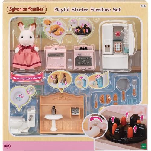 Figurine Miniature - Personnage Miniature Set d'ameublement cosy cottage et maman - SYLVANIAN FAMILIES - 5449 - Mixte - A partir de 3 ans