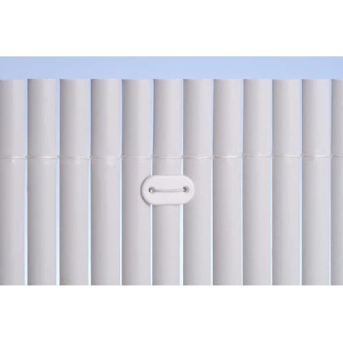 Kit De Fixation Pour Voile D'ombrage Set de 26 fixations pour mailles - NATURE - Blanc - Attache + brin 14 cm fil de fer plastifie