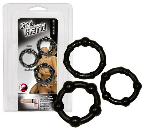 Anneaux et cockrings Set de 3 anneaux bulbes penis testicule