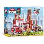 Jeu D'assemblage - Jeu De Construction - Jeu De Manipulation Set de Construction - ZURU - Fire Station Large (976 pieces) - Crée une caserne de pompiers avec véhicules et accessoires