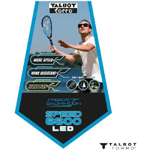 Raquette - Cadre De Badminton Set de Speedbadminton - SCHILDKRÖT - Set SPEED 6600 LED