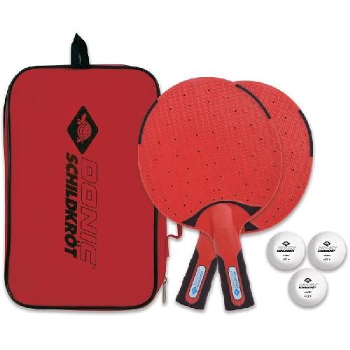 Raquette - Cadre Tennis De Table Set de tennis de table / ping pong - SCHILDKRÖT - 2 raquettes + 3 balles - Sac de transport inclus - OUTDOOR