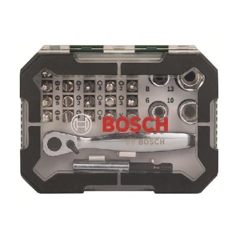 Accessoire - Consommable Machine Outil Set embout de vissage Bosch (Kit 26 pieces. Assortiment d'embouts de vissage avec cliquet)