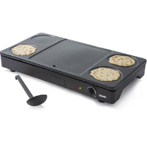 Plancha De Table - Electrique Set Gourmet DOMO - Crepiere/Wok - 4 personnes - 1000W - DO8712W