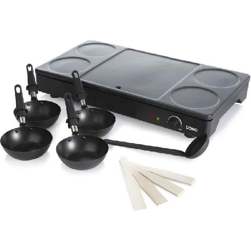 Plancha De Table - Electrique Set Gourmet DOMO - Crepiere/Wok - 4 personnes - 1000W - DO8712W