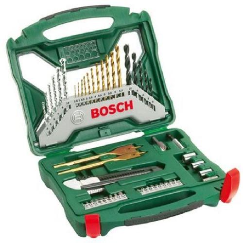 Coffret Consommable Set mixte vissage-percage Bosch - Coffret X-Line Titane de forets et d'embouts de vissage. 50 pieces