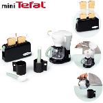 Dinette - Cuisine Set petit déjeuner Tefal - Smoby - Grille pain + cafetiere + tasses et cuilleres - Dés 3 ans