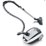 SEVERIN BC7035 Aspirateur avec sac. Capacite du sac microfibre a fermeture hygienique - 2 L. Brosse soft sound + brosse parquet XL