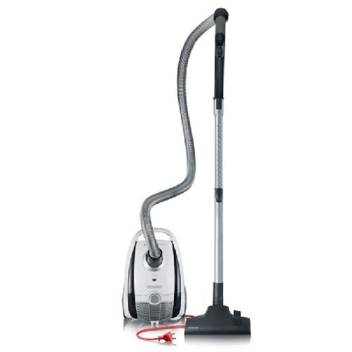 SEVERIN BC7035 Aspirateur avec sac. Capacite du sac microfibre a fermeture hygienique - 2 L. Brosse soft sound + brosse parquet XL