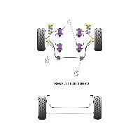 Silent blocs 2x Silent-Blocs de Barre Anti-Roulis compatible avec Renault 5 GT - AV