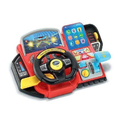 Simulateur De Conduite Simulateur de conduite pour enfant - VTECH Super Console Turbo Pilote - Écran couleur et 20 jeux inclus