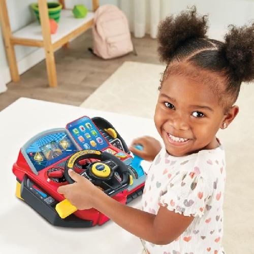 Simulateur De Conduite Simulateur de conduite pour enfant - VTECH Super Console Turbo Pilote - Écran couleur et 20 jeux inclus