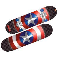 Skateboard - Shortboard - Longboard - Pack Skateboard Disney Marvel Avengers Captain America - MONDO