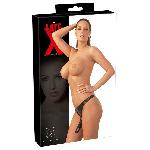 Plugs et godes Anal Slip Triple Gode en Latex 16 et 12.5 et 10cm - Noir