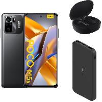 Smartphone XIAOMI POCO M5S 128Go 4G Noir + Redmi Buds 4 Lite + MI POWER REDMI