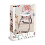 SMOBY - Baby Nurse Chaise haute pour poupon jusqu'a 42cm (non inclus) - Fabriqué en France