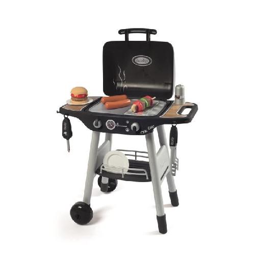 Dinette - Cuisine Smoby - BBQ Grill - Barbecue pour enfant - 18 accessoires - Fonctions flammes rétractables et boutons sonores - Fabriqué en France