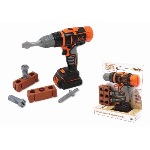 Bricolage - Etabli - Outil Smoby - Black+Decker - Perceuse Visseuse Mécanique