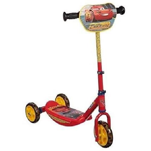 Casque De Glisse - Trottinette - Skate - Patin A Roulette Smoby - Cars - Patinette 3 roues silencieuses - Strucure metale - Trottinette enfant avec guidon reglable