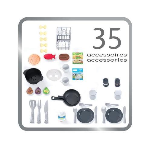 Dinette - Cuisine Smoby Cuisine tech edition avec module électronique - 35 accessoires inclus - des 3 ans
