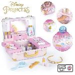 Smoby - Disney Princesse - Valise beauté  facile a transporter - 13 accessoires inclus : coiffure. onglerie. maquillage - Fabricatio