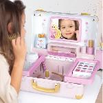 Coiffeur - Estheticienne Smoby - Disney Princesse - Valise beauté  facile a transporter - 13 accessoires inclus : coiffure. onglerie. maquillage - Fabricatio