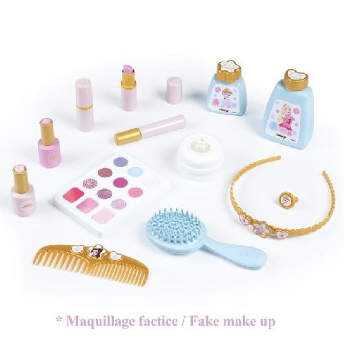 Coiffeur - Estheticienne Smoby - Disney Princesse - Valise beauté  facile a transporter - 13 accessoires inclus : coiffure. onglerie. maquillage - Fabricatio