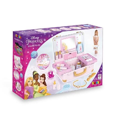 Coiffeur - Estheticienne Smoby - Disney Princesse - Valise beauté  facile a transporter - 13 accessoires inclus : coiffure. onglerie. maquillage - Fabricatio