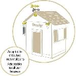 Maison De Jeux Exterieure - Maisonnette Smoby - Kit Météo - Accessoires de Maison Smoby - Carillon + pluviometre + girouette - Dés 2 ans