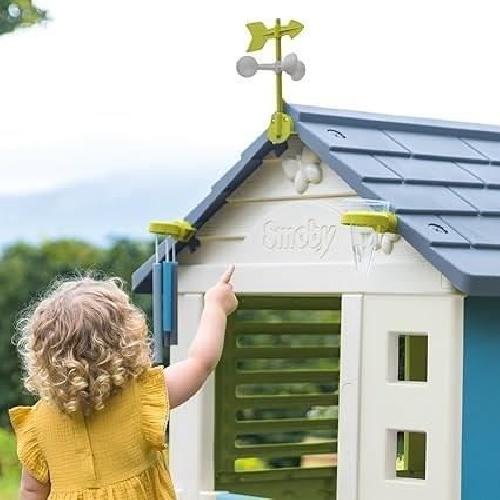 Maison De Jeux Exterieure - Maisonnette Smoby - Kit Météo - Accessoires de Maison Smoby - Carillon + pluviometre + girouette - Dés 2 ans