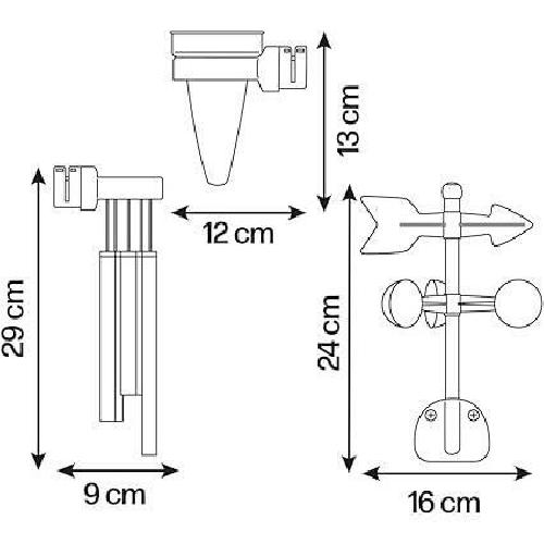 Maison De Jeux Exterieure - Maisonnette Smoby - Kit Météo - Accessoires de Maison Smoby - Carillon + pluviometre + girouette - Dés 2 ans