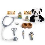 Docteur - Infirmiere - Veterinaire Smoby - Mallette vétérinaire - 1 peluche panda et de nombreux accessoires - Produit 2 en 1 : Cage de transport