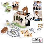 Docteur - Infirmiere - Veterinaire Smoby - Mallette vétérinaire - 1 peluche panda et de nombreux accessoires - Produit 2 en 1 : Cage de transport