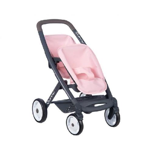 Poupon Smoby - Maxi Cosi - Pousette jumeaux - Poupée 42 cm Maximum - Rose - Des 3ans